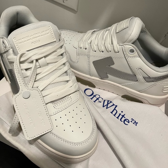 OFF WHITE OUT OF OFFICE SNEAKERS (SILVER) - Picture 1 of 10